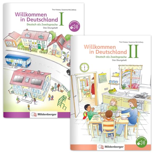 Willkommen in Deutschland – Deutsch als Zweitsprache I und II: Das Übungsheft | Selbstständig lernen – ohne Vorkenntnisse - inkl. Sticker & Lösungsheft | Für Kinder zwischen 6 &12 Jahren | DIN A4 Willkommen in Deutschland – Deutsch als Zweitsprache I und II: Das Übungsheft | Selbstständig lernen – ohne Vorkenntnisse - inkl. Sticker & Lösungsheft | Für Kinder zwischen 6 &12 Jahren | DIN A4