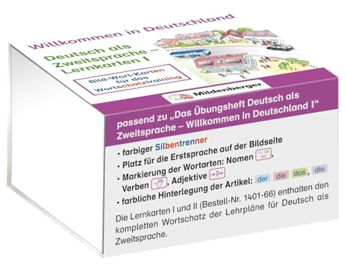 Willkommen in Deutschland – Deutsch als Zweitsprache - Lernkarten I: Bild-Wort-Karten für das Wortschatztraining Willkommen in Deutschland – Deutsch als Zweitsprache - Lernkarten I: Bild-Wort-Karten für das Wortschatztraining