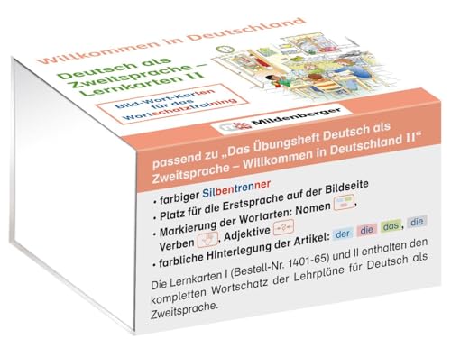 Willkommen in Deutschland – Deutsch als Zweitsprache - Lernkarten II: Bild-Wort-Karten für das Wortschatztraining