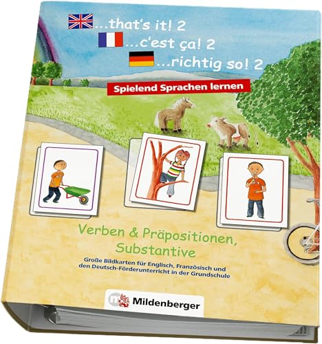 ... that's it! 2, ... c'est ca! 2, ... richtig so! 2 - Verben und Präpositionen: Große Bildkarten für Englisch, Französisch und den Deutsch-Förderunterricht in der Grundschule ... that's it! 2, ... c'est ca! 2, ... richtig so! 2 - Verben und Präpositionen: Große Bildkarten für Englisch, Französisch und den Deutsch-Förderunterricht in der Grundschule
