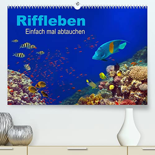 Riffleben - Einfach mal abtauchen (hochwertiger Premium Wandkalender 2024 DIN A2 quer), Kunstdruck in Hochglanz