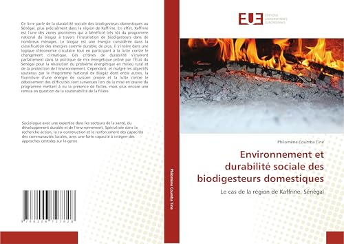 Environnement et durabilité sociale des biodigesteurs domestiques: Le cas de la région de Kaffrine, Sénégal von Éditions universitaires européennes