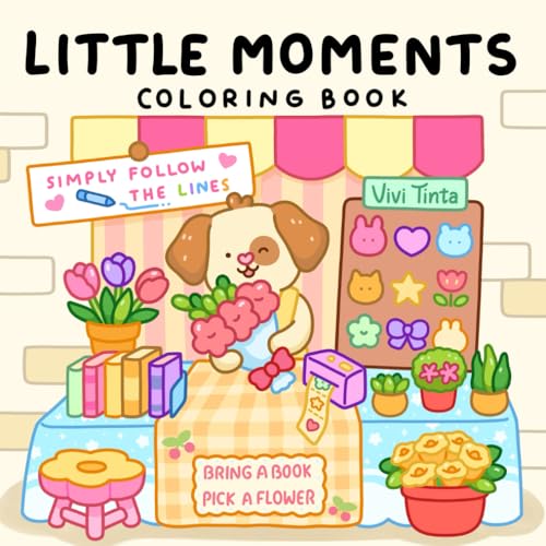 Little Moments: Color By Line Coloring Book for Adults & Teens with Vibrant Outlines for Calm and Cozy Days von CRAYDRAW PRESS LLC
