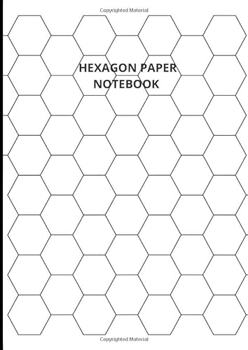 Hexagon Paper Notebook: 100 Pages | A4 | Hexagonal Large Grid Graph Paper Journal | Suitable For Game Maps, Drawing Carbon Chains, Quilting, Organic ... Patchwork pattern design, etc. | Hex Paper von Independently published