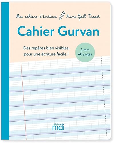 MDI Mes cahiers d'écriture Cahier Gurvan 3mm à la Française: Cahier d'activités vierge