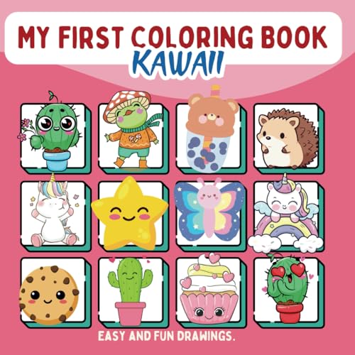 KAWAII: MY FIRST COLORING BOOK: Adorable Drawings to Paint! Kawaii Coloring Book for Girls - 27/04/2024 von Independently published