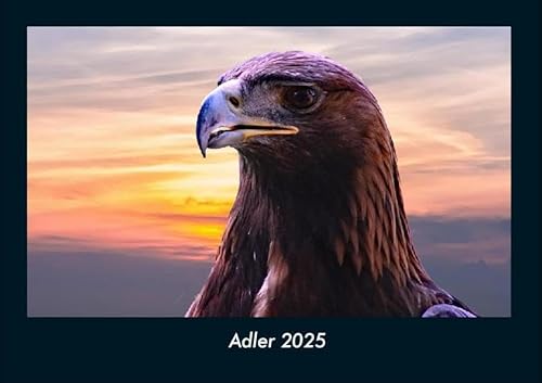 Adler 2025 Fotokalender DIN A4: Monatskalender mit Bild-Motiven von Haustieren, Bauernhof, wilden Tieren und Raubtieren