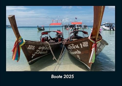 Boote 2025 Fotokalender DIN A4: Monatskalender mit Bild-Motiven von Autos, Eisenbahn, Flugzeug und Schiffen Boote 2025 Fotokalender DIN A4: Monatskalender mit Bild-Motiven von Autos, Eisenbahn, Flugzeug und Schiffen