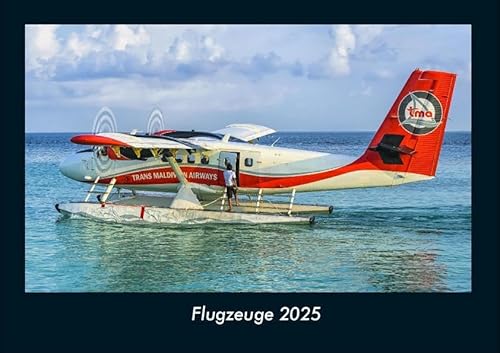 Flugzeuge 2025 Fotokalender DIN A4: Monatskalender mit Bild-Motiven aus fernen Ländern, Reisezielen von Nah und Fern von Vero Kalender