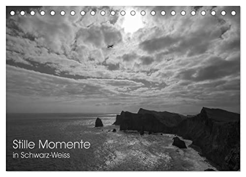 Stille Momente in Schwarz-Weiss (Tischkalender 2024 DIN A5 quer), CALVENDO Monatskalender