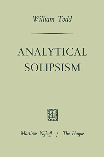 Analytical Solipsism von Springer