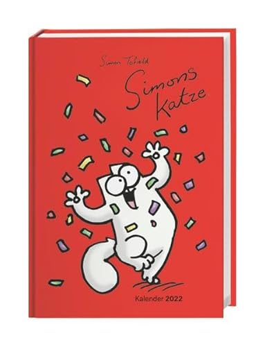 Simons Katze Agenda A5 2022 - Kalenderbuch - Terminkalender - Taschenkalender - Wochenplaner - Organzier mit 176 Seiten, Lesebändchen - 15,2 x 21,5 cm von Heye