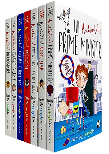 Tom McLaughlin Accidental Series 6 Books Collection Set - Accidental Secret Agent, President, Prime Minister, Billionaire, Father Christmas, Rock Star