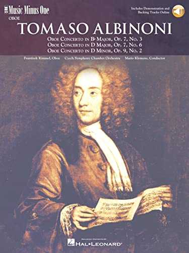 Albinoni Oboe Concerti B-Flat, Op. 7 No. 3; D Major, Op. 7, No. 6; D Minor, Op. 9, No.: Music Minus One Oboe von Music Minus One