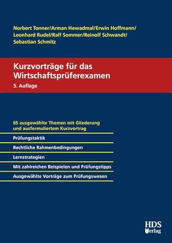 Kurzvorträge für das Wirtschaftsprüferexamen von HDS-Verlag