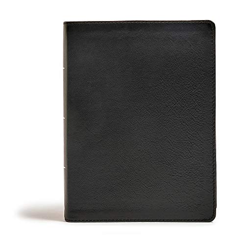 CSB Tony Evans Study Bible, Black Genuine Leather: Study Notes and Commentary, Articles, Videos, Easy-To-Read Font