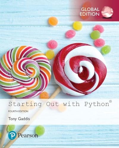 Starting Out with Python, Global Edition von Pearson