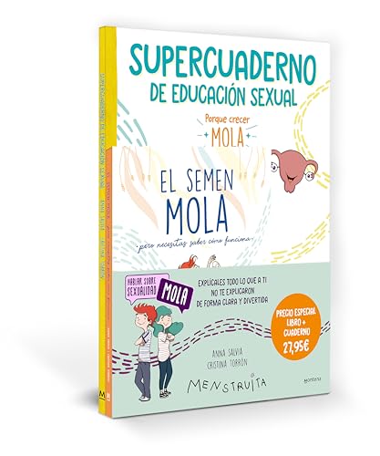 Pack Aprende con Menstruita (El semen mola + Supercuaderno de educación sexual): Explícales todo lo que a ti no te explicaron de forma clara y divertida