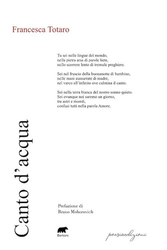 Canto d’acqua (Poesiaedizioni) von Bertoni