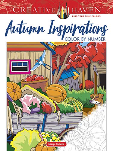 Creative Haven Autumn Inspirations Color by Number (Creative Haven Coloring Books) von Dover Publications