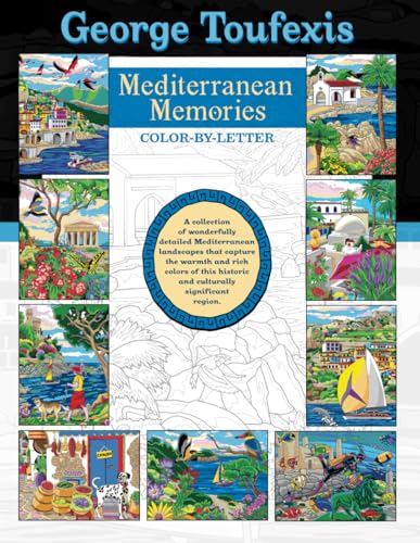George Toufexis Mediterranean Memories: Colour By Letter (George Toufexis Color By Letter)
