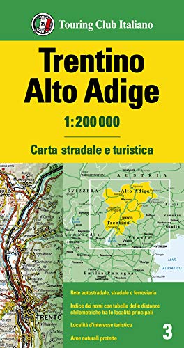 Trentino / Alto Adige (3) (Carta stradale e turistica, Band 3) von Touring
