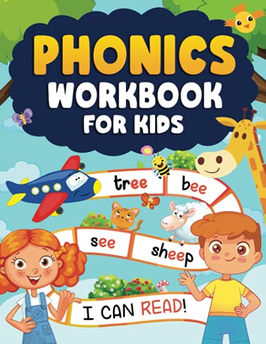 Phonics Workbook for Kids 4-6: More Than 80 Pages to Learn Letters, New Words, Practice Letter Sounds, Practice Reading and More! | Phonics Activities ... for Little Readers and Kids Ages 4, 5 & 6 von Kids Castle Press
