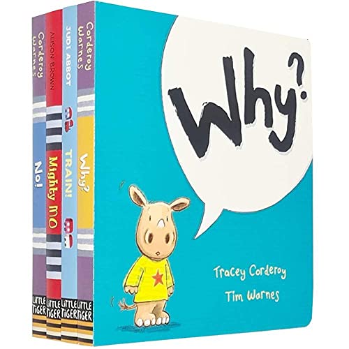 My First Library of 4 Humorous Stories Collection (Why?, Train!, Mighty Mo & No!)