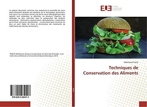 Techniques de Conservation des Aliments von UNIV EUROPEENNE