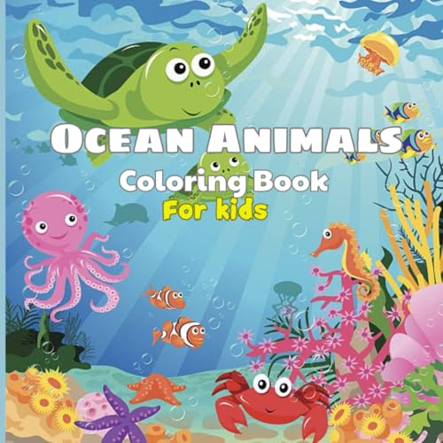 Ocean Animals Coloring book for Kids: Educational Coloring pages with Animals for Kids von Independently published