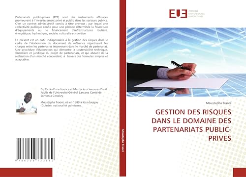 GESTION DES RISQUES DANS LE DOMAINE DES PARTENARIATS PUBLIC-PRIVES von Éditions universitaires européennes