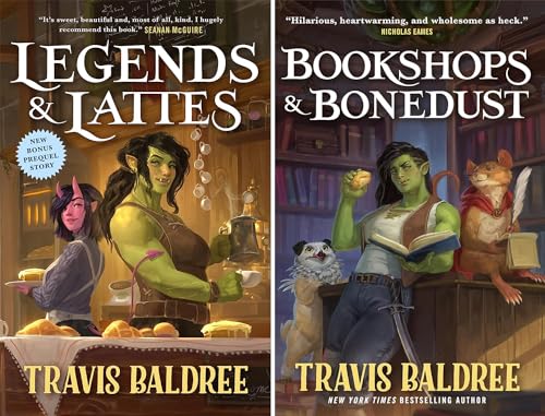 Legends & Lattes and Bookshops & Bonedust. 2 Books Set