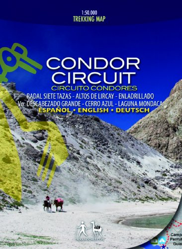 Condor Circuit - Wanderkarte, Zentralchile, 1:50.000 / 1:25.000