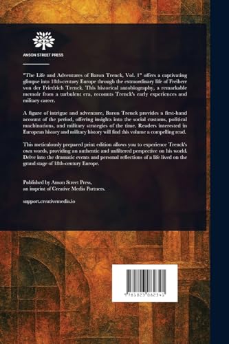 The Life and Adventures of Baron Trenck von Anson Street Press