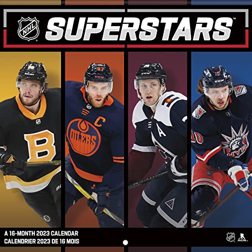 2023 NHL Superstars Wall Calendar (Bilingual French) (French Edition)