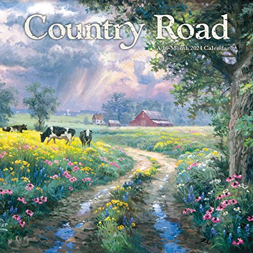 2024 Country Road by Abraham Hunter Mini Wall Calendar