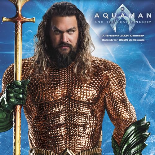 2024 DC Comics Aquaman and the Lost Kingdom Wall Calendar (Bilingual French) (English and French Edition)