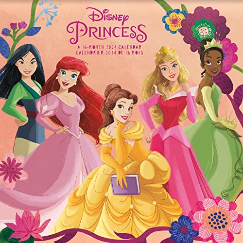2024 Disney Princess Wall Calendar (Bilingual French) (English and French Edition)