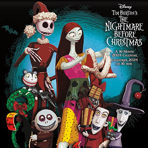 2024 Disney The Nightmare Before Christmas Wall Calendar (Bilingual French) (English and French Edition)