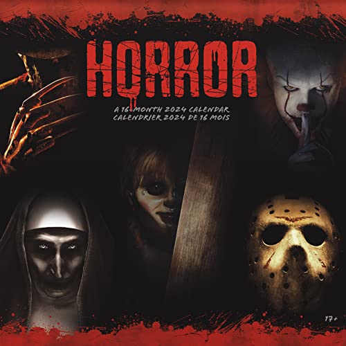 2024 Horror Collection Wall Calendar (Bilingual French) (English and French Edition)