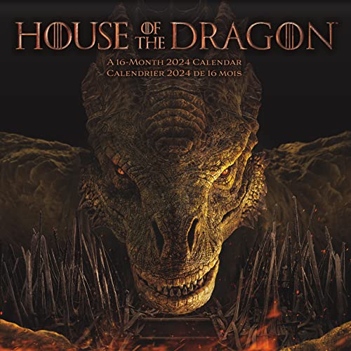 2024 House of the Dragon Wall Calendar (Bilingual French) (English and French Edition)