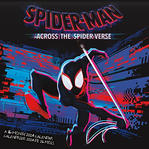 2024 Marvel Spider-Man: Across the Spider-Verse Wall Calendar (Bilingual French) (English and French Edition)
