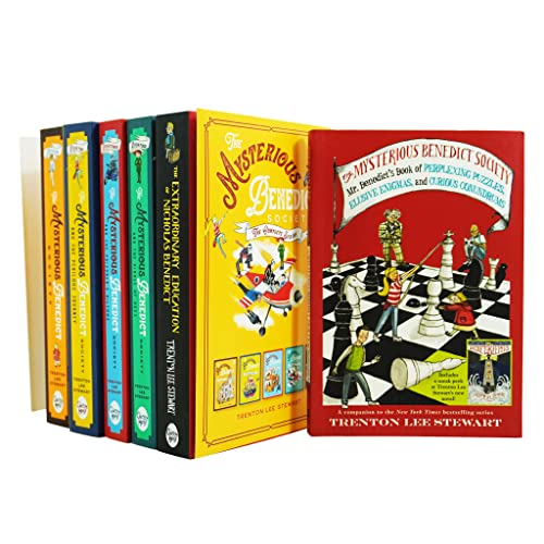 The Mysterious Benedict Society The Complete Series 6 Books Collection Set(The Perilous Journey, The Prisoner's Dilemma, The Riddle of the Ages & More...)