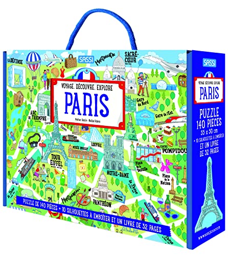 Paris - Voyage découvre explore: Avec un puzzle de 140 pièces + 10 silhouettes à emboîter von SASSI