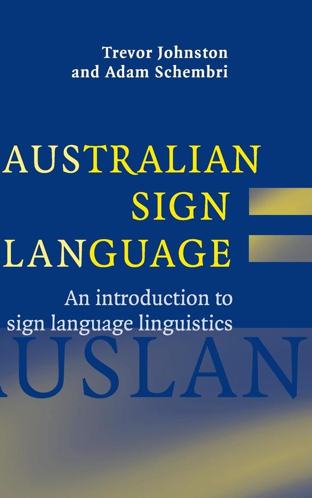 Australian Sign Language (Auslan) von Cambridge University Press