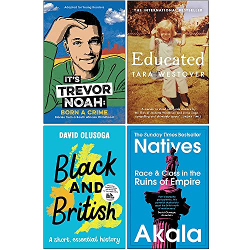It's Trevor Noah Born a Crime, Educated, Black and British, Natives 4 Books Collection Set
