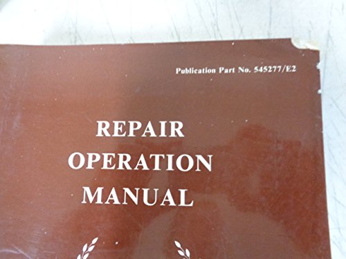 Triumph TR6 Repair Operation Manual: 545277/E2 (Official Workshop Manuals)