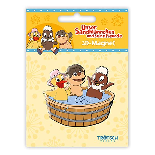 3 D Magnet Badespaß 3 Freunde, Badewanne, Badezuber,Sandmann, Sandmännchen, Pitti, Pittiplatsch, Schnatterinchen, Schnatti, Moppi 3 D Magnet Badespaß 3 Freunde, Badewanne, Badezuber,Sandmann, Sandmännchen, Pitti, Pittiplatsch, Schnatterinchen, Schnatti, Moppi