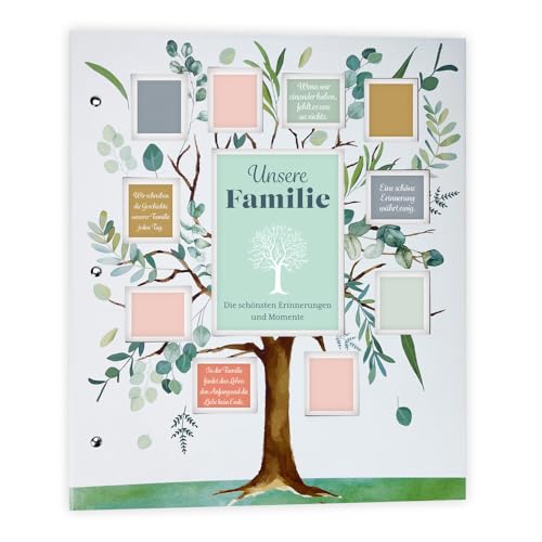 Trötsch Album Unsere Familie: Erinnerungsalbum zum Eintragen Geschenkbuch Familien-Buch