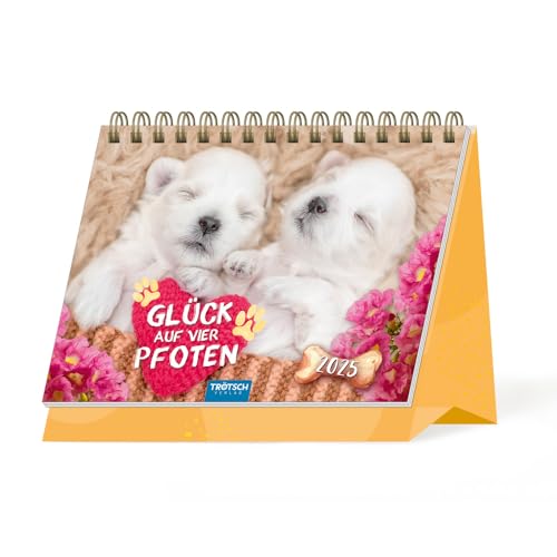Trötsch Aufstellkalender Glück auf vier Pfoten 2025: Aufstellkalender Tischkalender Trötsch Aufstellkalender Glück auf vier Pfoten 2025: Aufstellkalender Tischkalender